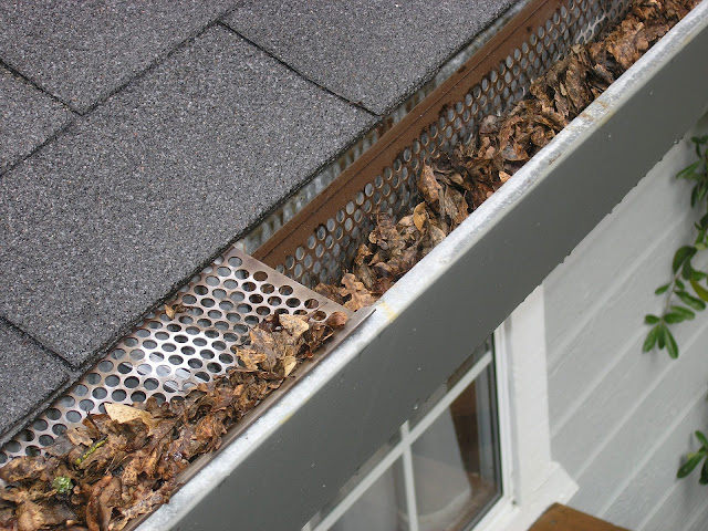 broken gutter guard